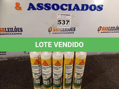 LOTE 537 - 12 TUBOS DE SELANTE PARA JUNTAS DE DILATAÇÃO SIKA FLEX 300ML. (NO ESTADO) ATENÇÃO! FAZER A VISITAÇÃO ANTES DE ARREMATAR, NÃO SABEMOS SE FUNCIONA. LEILÃO NÃO TEM GARANTIA E NEM DEVOLUÇÃO, SUJEITO A POSSÍVEIS AVARIAS VISÍVEIS/OCULTAS E/OU AUSÊNCIA DE COMPONENTES.