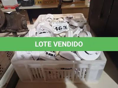 LOTE 463 - 01 LOTE COM GRANDE QUANTIDADE DETECTORES DE FUMAÇA. (NO ESTADO) ATENÇÃO! FAZER A VISITAÇÃO ANTES DE ARREMATAR, NÃO SABEMOS SE FUNCIONA. LEILÃO NÃO TEM GARANTIA E NEM DEVOLUÇÃO, SUJEITO A POSSÍVEIS AVARIAS VISÍVEIS/OCULTAS E/OU AUSÊNCIA DE COMPONENTES.