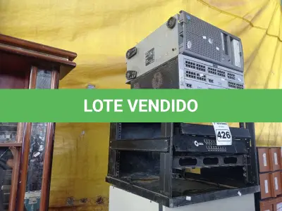 LOTE 426 - 01 CPU, 02 RACK’S E 02 SWITCHES MARCAS E MODELOS DIVERSOS. (NO ESTADO) ATENÇÃO! FAZER A VISITAÇÃO ANTES DE ARREMATAR, NÃO SABEMOS SE FUNCIONA. LEILÃO NÃO TEM GARANTIA E NEM DEVOLUÇÃO, SUJEITO A POSSÍVEIS AVARIAS VISÍVEIS/OCULTAS E/OU AUSÊNCIA DE COMPONENTES.
