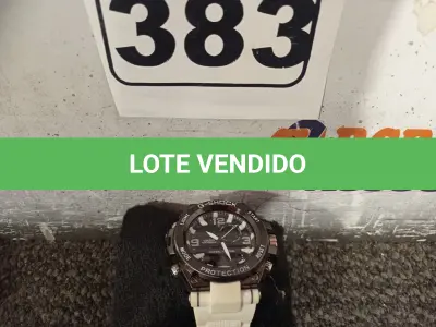 LOTE 383 - 01 RELÓGIO DE PULSO. (NO ESTADO) ATENÇÃO! FAZER A VISITAÇÃO ANTES DE ARREMATAR, NÃO SABEMOS SE FUNCIONA. LEILÃO NÃO TEM GARANTIA E NEM DEVOLUÇÃO, SUJEITO A POSSÍVEIS AVARIAS VISÍVEIS/OCULTAS E/OU AUSÊNCIA DE COMPONENTES.