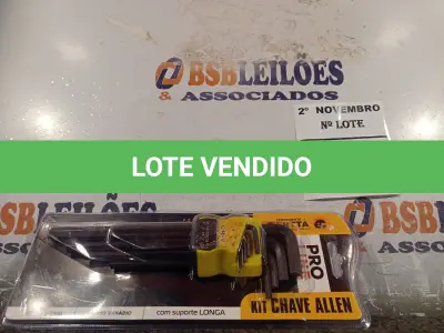 LOTE 060 - 01 KIT DE CHAVE ALLEN. (NO ESTADO) ATENÇÃO! FAZER A VISITAÇÃO ANTES DE ARREMATAR, NÃO SABEMOS SE FUNCIONA. LEILÃO NÃO TEM GARANTIA E NEM DEVOLUÇÃO, SUJEITO A POSSÍVEIS AVARIAS VISÍVEIS/OCULTAS E/OU AUSÊNCIA DE COMPONENTES.