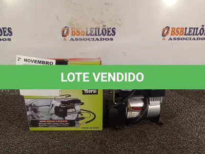 LOTE 030 - 01 COMPRESSOR DE AR PORTÁTIL 12V, 150PSI. (NO ESTADO) ATENÇÃO! FAZER A VISITAÇÃO ANTES DE ARREMATAR, NÃO SABEMOS SE FUNCIONA. LEILÃO NÃO TEM GARANTIA E NEM DEVOLUÇÃO, SUJEITO A POSSÍVEIS AVARIAS VISÍVEIS/OCULTAS E/OU AUSÊNCIA DE COMPONENTES.