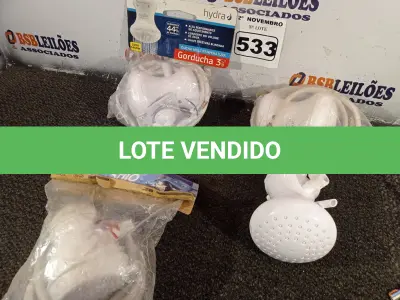LOTE 533 - 04 CHUVEIROS ELÉTRICOS MARCAS E MODELOS DIVERSOS. (NO ESTADO) ATENÇÃO! FAZER A VISITAÇÃO ANTES DE ARREMATAR, NÃO SABEMOS SE FUNCIONA. LEILÃO NÃO TEM GARANTIA E NEM DEVOLUÇÃO, SUJEITO A POSSÍVEIS AVARIAS VISÍVEIS/OCULTAS E/OU AUSÊNCIA DE COMPONENTES.