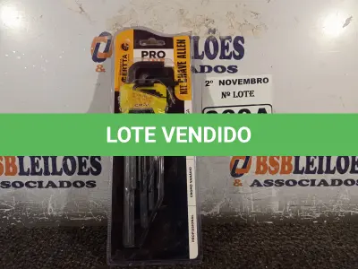 LOTE 060 - 01 KIT DE CHAVE ALLEN. (NO ESTADO) ATENÇÃO! FAZER A VISITAÇÃO ANTES DE ARREMATAR, NÃO SABEMOS SE FUNCIONA. LEILÃO NÃO TEM GARANTIA E NEM DEVOLUÇÃO, SUJEITO A POSSÍVEIS AVARIAS VISÍVEIS/OCULTAS E/OU AUSÊNCIA DE COMPONENTES.