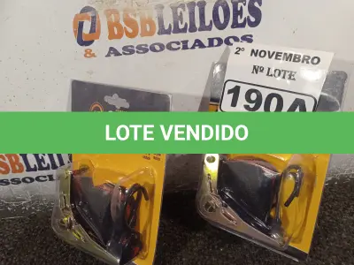 LOTE 190 - 02 CINTAS COM CATRACA 3,6M. (NO ESTADO) ATENÇÃO! FAZER A VISITAÇÃO ANTES DE ARREMATAR, NÃO SABEMOS SE FUNCIONA. LEILÃO NÃO TEM GARANTIA E NEM DEVOLUÇÃO, SUJEITO A POSSÍVEIS AVARIAS VISÍVEIS/OCULTAS E/OU AUSÊNCIA DE COMPONENTES.