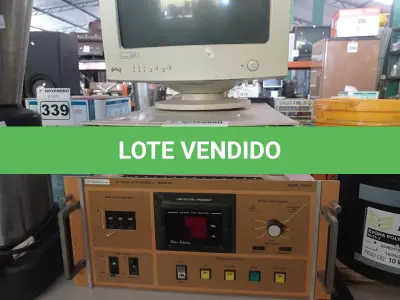 LOTE 337 - 01 MONITOR DE TUBO, 01 SCANNER E 01 APARELHO AC REGULADOR CONTROL/MONITOR MODELO P100A. (NO ESTADO) ATENÇÃO! FAZER A VISITAÇÃO ANTES DE ARREMATAR, NÃO SABEMOS SE FUNCIONA. LEILÃO NÃO TEM GARANTIA E NEM DEVOLUÇÃO, SUJEITO A POSSÍVEIS AVARIAS VISÍVEIS/OCULTAS E/OU AUSÊNCIA DE COMPONENTES.