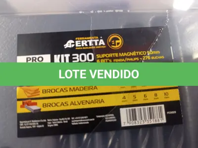 LOTE 300 - 01 KIT DE BROCAS. (NO ESTADO) ATENÇÃO! FAZER A VISITAÇÃO ANTES DE ARREMATAR, NÃO SABEMOS SE FUNCIONA. LEILÃO NÃO TEM GARANTIA E NEM DEVOLUÇÃO, SUJEITO A POSSÍVEIS AVARIAS VISÍVEIS/OCULTAS E/OU AUSÊNCIA DE COMPONENTES.