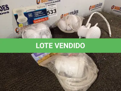 LOTE 533 - 04 CHUVEIROS ELÉTRICOS MARCAS E MODELOS DIVERSOS. (NO ESTADO) ATENÇÃO! FAZER A VISITAÇÃO ANTES DE ARREMATAR, NÃO SABEMOS SE FUNCIONA. LEILÃO NÃO TEM GARANTIA E NEM DEVOLUÇÃO, SUJEITO A POSSÍVEIS AVARIAS VISÍVEIS/OCULTAS E/OU AUSÊNCIA DE COMPONENTES.