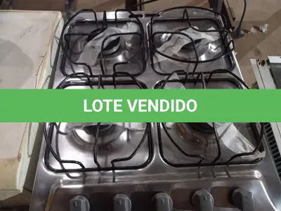 LOTE 487 - 01 FOGÃO A GÁS 04 BOCAS MARCA BRASTEMP. (NO ESTADO) ATENÇÃO! FAZER A VISITAÇÃO ANTES DE ARREMATAR, NÃO SABEMOS SE FUNCIONA. LEILÃO NÃO TEM GARANTIA E NEM DEVOLUÇÃO, SUJEITO A POSSÍVEIS AVARIAS VISÍVEIS/OCULTAS E/OU AUSÊNCIA DE COMPONENTES.