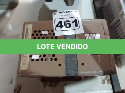 LOTE 461 - 01 TRANSFORMADOR DE TENSÃO CONSTANTE HARMÔNICO NEUTRALIZADO 500W. (NO ESTADO) ATENÇÃO! FAZER A VISITAÇÃO ANTES DE ARREMATAR, NÃO SABEMOS SE FUNCIONA. LEILÃO NÃO TEM GARANTIA E NEM DEVOLUÇÃO, SUJEITO A POSSÍVEIS AVARIAS VISÍVEIS/OCULTAS E/OU AUSÊNCIA DE COMPONENTES.