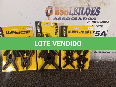 LOTE 075 - 01 KIT DE GRAMPOS DE PRESSÃO. (NO ESTADO) ATENÇÃO! FAZER A VISITAÇÃO ANTES DE ARREMATAR, NÃO SABEMOS SE FUNCIONA. LEILÃO NÃO TEM GARANTIA E NEM DEVOLUÇÃO, SUJEITO A POSSÍVEIS AVARIAS VISÍVEIS/OCULTAS E/OU AUSÊNCIA DE COMPONENTES.
