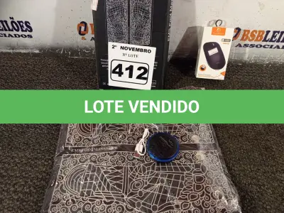LOTE 412 - 01 MASSAGEADOR PARA OS PÉS E 01 MOUSE SEM FIO. (NO ESTADO) ATENÇÃO! FAZER A VISITAÇÃO ANTES DE ARREMATAR, NÃO SABEMOS SE FUNCIONA. LEILÃO NÃO TEM GARANTIA E NEM DEVOLUÇÃO, SUJEITO A POSSÍVEIS AVARIAS VISÍVEIS/OCULTAS E/OU AUSÊNCIA DE COMPONENTES.
