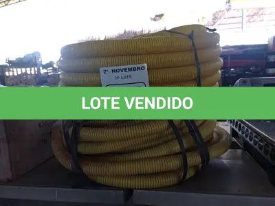 LOTE 519 - 02 ROLOS DE MANGUEIRA CORRUGADA. (NO ESTADO) ATENÇÃO! FAZER A VISITAÇÃO ANTES DE ARREMATAR, NÃO SABEMOS SE FUNCIONA. LEILÃO NÃO TEM GARANTIA E NEM DEVOLUÇÃO, SUJEITO A POSSÍVEIS AVARIAS VISÍVEIS/OCULTAS E/OU AUSÊNCIA DE COMPONENTES.