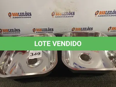 LOTE 349 - 02 CUBAS RASAS PARA PIA EM INOX 40X34X11CM. (NO ESTADO) ATENÇÃO! FAZER A VISITAÇÃO ANTES DE ARREMATAR, NÃO SABEMOS SE FUNCIONA. LEILÃO NÃO TEM GARANTIA E NEM DEVOLUÇÃO, SUJEITO A POSSÍVEIS AVARIAS VISÍVEIS/OCULTAS E/OU AUSÊNCIA DE COMPONENTES.