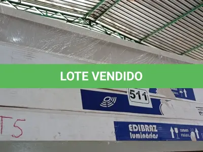 LOTE 511 - 04 LUMINÁRIAS DE EMBUTIR 7808 2X32/40 MARCAS EDIBRAZ. (NO ESTADO) ATENÇÃO! FAZER A VISITAÇÃO ANTES DE ARREMATAR, NÃO SABEMOS SE FUNCIONA. LEILÃO NÃO TEM GARANTIA E NEM DEVOLUÇÃO, SUJEITO A POSSÍVEIS AVARIAS VISÍVEIS/OCULTAS E/OU AUSÊNCIA DE COMPONENTES.