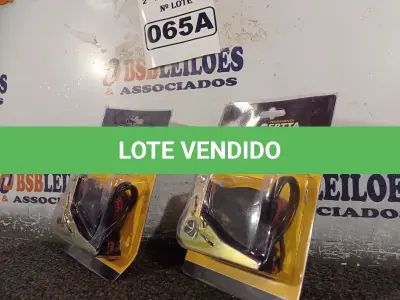 LOTE 065 - 02 CINTAS COM CATRACA 3,6M. (NO ESTADO) ATENÇÃO! FAZER A VISITAÇÃO ANTES DE ARREMATAR, NÃO SABEMOS SE FUNCIONA. LEILÃO NÃO TEM GARANTIA E NEM DEVOLUÇÃO, SUJEITO A POSSÍVEIS AVARIAS VISÍVEIS/OCULTAS E/OU AUSÊNCIA DE COMPONENTES.