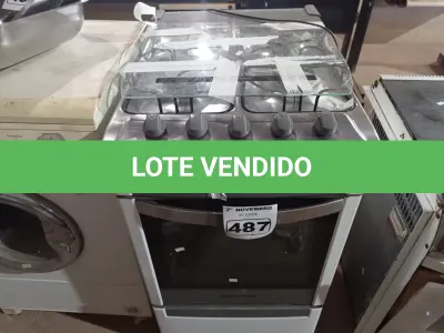 LOTE 487 - 01 FOGÃO A GÁS 04 BOCAS MARCA BRASTEMP. (NO ESTADO) ATENÇÃO! FAZER A VISITAÇÃO ANTES DE ARREMATAR, NÃO SABEMOS SE FUNCIONA. LEILÃO NÃO TEM GARANTIA E NEM DEVOLUÇÃO, SUJEITO A POSSÍVEIS AVARIAS VISÍVEIS/OCULTAS E/OU AUSÊNCIA DE COMPONENTES.