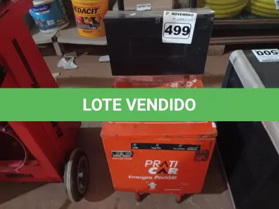 LOTE 499 - 01 AUXILIAR DE PARTIDA PRATIC CAR. (NO ESTADO) ATENÇÃO! FAZER A VISITAÇÃO ANTES DE ARREMATAR, NÃO SABEMOS SE FUNCIONA. LEILÃO NÃO TEM GARANTIA E NEM DEVOLUÇÃO, SUJEITO A POSSÍVEIS AVARIAS VISÍVEIS/OCULTAS E/OU AUSÊNCIA DE COMPONENTES.