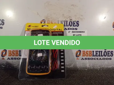 LOTE 035 - 01 MULTÍMETRO DIGITAL. (NO ESTADO) ATENÇÃO! FAZER A VISITAÇÃO ANTES DE ARREMATAR, NÃO SABEMOS SE FUNCIONA. LEILÃO NÃO TEM GARANTIA E NEM DEVOLUÇÃO, SUJEITO A POSSÍVEIS AVARIAS VISÍVEIS/OCULTAS E/OU AUSÊNCIA DE COMPONENTES.