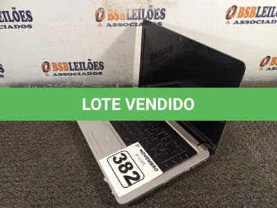 LOTE 382 - 01 NOTEBOOK MARCA HP. (NO ESTADO) ATENÇÃO! FAZER A VISITAÇÃO ANTES DE ARREMATAR, NÃO SABEMOS SE FUNCIONA. LEILÃO NÃO TEM GARANTIA E NEM DEVOLUÇÃO, SUJEITO A POSSÍVEIS AVARIAS VISÍVEIS/OCULTAS E/OU AUSÊNCIA DE COMPONENTES.