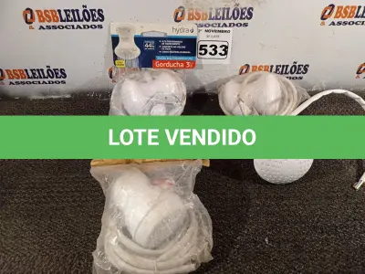 LOTE 533 - 04 CHUVEIROS ELÉTRICOS MARCAS E MODELOS DIVERSOS. (NO ESTADO) ATENÇÃO! FAZER A VISITAÇÃO ANTES DE ARREMATAR, NÃO SABEMOS SE FUNCIONA. LEILÃO NÃO TEM GARANTIA E NEM DEVOLUÇÃO, SUJEITO A POSSÍVEIS AVARIAS VISÍVEIS/OCULTAS E/OU AUSÊNCIA DE COMPONENTES.