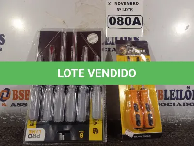 LOTE 080 - 02 KIT’S DE CHAVES FENDA/PHILIPS 06/02 PEÇAS. (NO ESTADO) ATENÇÃO! FAZER A VISITAÇÃO ANTES DE ARREMATAR, NÃO SABEMOS SE FUNCIONA. LEILÃO NÃO TEM GARANTIA E NEM DEVOLUÇÃO, SUJEITO A POSSÍVEIS AVARIAS VISÍVEIS/OCULTAS E/OU AUSÊNCIA DE COMPONENTES.