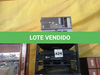 LOTE 426 - 01 CPU, 02 RACK’S E 02 SWITCHES MARCAS E MODELOS DIVERSOS. (NO ESTADO) ATENÇÃO! FAZER A VISITAÇÃO ANTES DE ARREMATAR, NÃO SABEMOS SE FUNCIONA. LEILÃO NÃO TEM GARANTIA E NEM DEVOLUÇÃO, SUJEITO A POSSÍVEIS AVARIAS VISÍVEIS/OCULTAS E/OU AUSÊNCIA DE COMPONENTES.