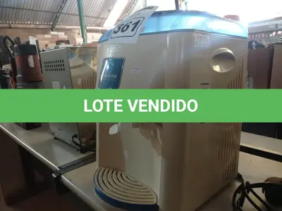 LOTE 361 - 01 BEBEDOURO PARA GARRAFÃO REFRIGERADO 220V. (NO ESTADO) ATENÇÃO! FAZER A VISITAÇÃO ANTES DE ARREMATAR, NÃO SABEMOS SE FUNCIONA. LEILÃO NÃO TEM GARANTIA E NEM DEVOLUÇÃO, SUJEITO A POSSÍVEIS AVARIAS VISÍVEIS/OCULTAS E/OU AUSÊNCIA DE COMPONENTES.