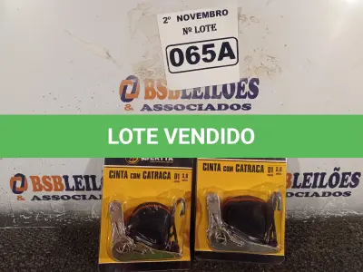 LOTE 065 - 02 CINTAS COM CATRACA 3,6M. (NO ESTADO) ATENÇÃO! FAZER A VISITAÇÃO ANTES DE ARREMATAR, NÃO SABEMOS SE FUNCIONA. LEILÃO NÃO TEM GARANTIA E NEM DEVOLUÇÃO, SUJEITO A POSSÍVEIS AVARIAS VISÍVEIS/OCULTAS E/OU AUSÊNCIA DE COMPONENTES.