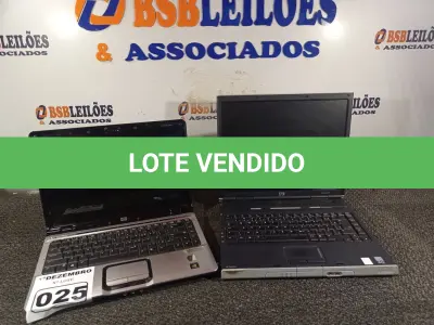 LOTE 025 - 02 NOTEBOOK’S MARCAS E MODELOS DIVERSOS. (NO ESTADO) ATENÇÃO! FAZER A VISITAÇÃO ANTES DE ARREMATAR, NÃO SABEMOS SE FUNCIONA. LEILÃO NÃO TEM GARANTIA E NEM DEVOLUÇÃO, SUJEITO A POSSÍVEIS AVARIAS VISÍVEIS/OCULTAS E/OU AUSÊNCIA DE COMPONENTES.