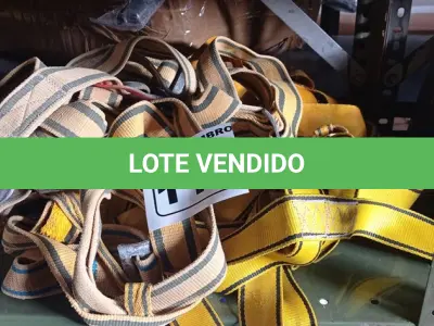 LOTE 119 - 05 CINTOS DE SEGURANÇA NO TRABALHO. (NO ESTADO) ATENÇÃO! FAZER A VISITAÇÃO ANTES DE ARREMATAR, NÃO SABEMOS SE FUNCIONA. LEILÃO NÃO TEM GARANTIA E NEM DEVOLUÇÃO, SUJEITO A POSSÍVEIS AVARIAS VISÍVEIS/OCULTAS E/OU AUSÊNCIA DE COMPONENTES.