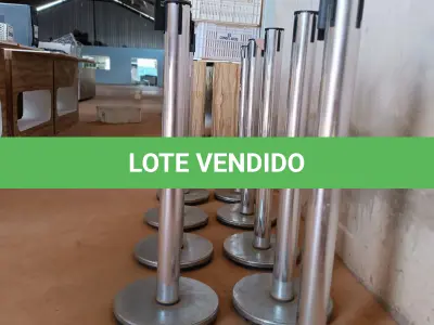 LOTE 004 - 09 SEPARADORES DE FILA (UNIFILA).(NO ESTADO DE CONSERVAÇÃO QUE SE ENCONTRA. LEILÃO NÃO TEM GARANTIA E NEM DEVOLUÇÃO).