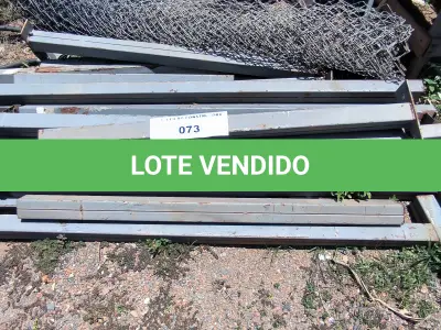 LOTE 073 - 01 LOTE COM PERFIS EM FERRO PEQUENOS (NO ESTADO, NÃO SABEMOS SE FUNCIONA. LEILÃO NÃO TEM GARANTIA E NEM DEVOLUÇÃO).