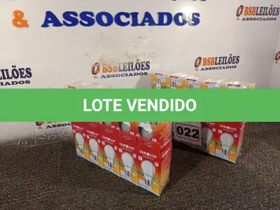 LOTE 022 - 20 LÂMPADAS DE LED 9W SOQUETE E22. (NO ESTADO) ATENÇÃO! FAZER A VISITAÇÃO ANTES DE ARREMATAR, NÃO SABEMOS SE FUNCIONA. LEILÃO NÃO TEM GARANTIA E NEM DEVOLUÇÃO, SUJEITO A POSSÍVEIS AVARIAS VISÍVEIS/OCULTAS E/OU AUSÊNCIA DE COMPONENTES.