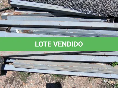 LOTE 073 - 01 LOTE COM PERFIS EM FERRO PEQUENOS (NO ESTADO, NÃO SABEMOS SE FUNCIONA. LEILÃO NÃO TEM GARANTIA E NEM DEVOLUÇÃO).