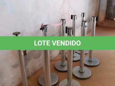 LOTE 004 - 09 SEPARADORES DE FILA (UNIFILA).(NO ESTADO DE CONSERVAÇÃO QUE SE ENCONTRA. LEILÃO NÃO TEM GARANTIA E NEM DEVOLUÇÃO).