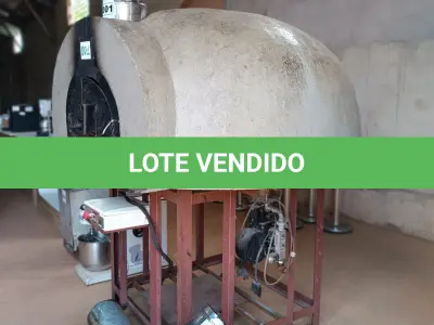 LOTE 001 - 01 FORNO DE PIZZA A LENHA E ELÉTRICO DA FORNOFLEX E EXAUSTÃO DO FORNO. (NO ESTADO DE CONSERVAÇÃO QUE SE ENCONTRA, NÃO SABEMOS SE FUNCIONA. LEILÃO NÃO TEM GARANTIA E NEM DEVOLUÇÃO).