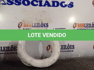 LOTE 080 - 01 ROLO DE CABO FLEXÍVEL 100M 1X2,5MM NA COR BRANCA(NOVO). (NO ESTADO) ATENÇÃO! FAZER A VISITAÇÃO ANTES DE ARREMATAR, NÃO SABEMOS SE FUNCIONA. LEILÃO NÃO TEM GARANTIA E NEM DEVOLUÇÃO, SUJEITO A POSSÍVEIS AVARIAS VISÍVEIS/OCULTAS E/OU AUSÊNCIA DE COMPONENTES.