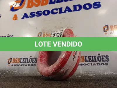 LOTE 130 - 01 ROLO DE CABO FLEXÍVEL 100M 1X2,5MM NA COR VERMELHA(NOVO). (NO ESTADO) ATENÇÃO! FAZER A VISITAÇÃO ANTES DE ARREMATAR, NÃO SABEMOS SE FUNCIONA. LEILÃO NÃO TEM GARANTIA E NEM DEVOLUÇÃO, SUJEITO A POSSÍVEIS AVARIAS VISÍVEIS/OCULTAS E/OU AUSÊNCIA DE COMPONENTES.