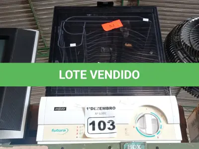 LOTE 103 - 01 LAVA LOUÇAS ENXUTA. (NO ESTADO) ATENÇÃO! FAZER A VISITAÇÃO ANTES DE ARREMATAR, NÃO SABEMOS SE FUNCIONA. LEILÃO NÃO TEM GARANTIA E NEM DEVOLUÇÃO, SUJEITO A POSSÍVEIS AVARIAS VISÍVEIS/OCULTAS E/OU AUSÊNCIA DE COMPONENTES.