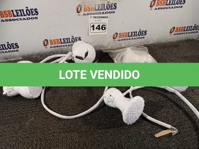 LOTE 146 - 07 CHUVEIROS ELÉTRICOS MARCAS E MODELOS DIVERSOS. (NO ESTADO) ATENÇÃO! FAZER A VISITAÇÃO ANTES DE ARREMATAR, NÃO SABEMOS SE FUNCIONA. LEILÃO NÃO TEM GARANTIA E NEM DEVOLUÇÃO, SUJEITO A POSSÍVEIS AVARIAS VISÍVEIS/OCULTAS E/OU AUSÊNCIA DE COMPONENTES.
