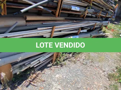 LOTE 097 - 01 LOTE COM CANOS DE ÁGUA E ESGOTO TAMANHOS DIVERSOS (NO ESTADO, NÃO SABEMOS SE FUNCIONA. LEILÃO NÃO TEM GARANTIA E NEM DEVOLUÇÃO).