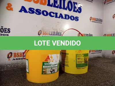 LOTE 125 - 01 BALDE DE SIKACRYL-203 5KG E 01 BALDE DE SIKA TOP-107 CINZA 4KG. (NO ESTADO) ATENÇÃO! FAZER A VISITAÇÃO ANTES DE ARREMATAR, NÃO SABEMOS SE FUNCIONA. LEILÃO NÃO TEM GARANTIA E NEM DEVOLUÇÃO, SUJEITO A POSSÍVEIS AVARIAS VISÍVEIS/OCULTAS E/OU AUSÊNCIA DE COMPONENTES.
