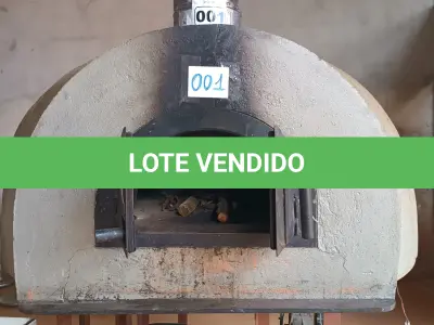LOTE 001 - 01 FORNO DE PIZZA A LENHA E ELÉTRICO DA FORNOFLEX E EXAUSTÃO DO FORNO. (NO ESTADO DE CONSERVAÇÃO QUE SE ENCONTRA, NÃO SABEMOS SE FUNCIONA. LEILÃO NÃO TEM GARANTIA E NEM DEVOLUÇÃO).