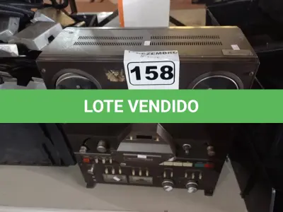 LOTE 158 - 01 GRAVADOR DE ROLO. (NO ESTADO) ATENÇÃO! FAZER A VISITAÇÃO ANTES DE ARREMATAR, NÃO SABEMOS SE FUNCIONA. LEILÃO NÃO TEM GARANTIA E NEM DEVOLUÇÃO, SUJEITO A POSSÍVEIS AVARIAS VISÍVEIS/OCULTAS E/OU AUSÊNCIA DE COMPONENTES.