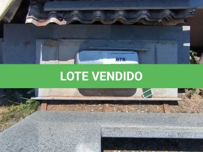 LOTE 078 - 01 LOTE COM PIA E BANCADAS EM PEDRA (NO ESTADO, NÃO SABEMOS SE FUNCIONA. LEILÃO NÃO TEM GARANTIA E NEM DEVOLUÇÃO).