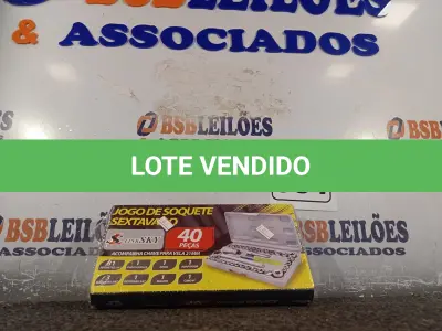 LOTE 051 - 01 JOGO DE SOQUETE SEXTAVADO 40 PEÇAS. (NO ESTADO) ATENÇÃO! FAZER A VISITAÇÃO ANTES DE ARREMATAR, NÃO SABEMOS SE FUNCIONA. LEILÃO NÃO TEM GARANTIA E NEM DEVOLUÇÃO, SUJEITO A POSSÍVEIS AVARIAS VISÍVEIS/OCULTAS E/OU AUSÊNCIA DE COMPONENTES.