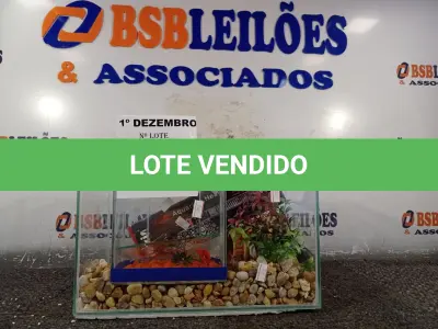 LOTE 081 - 01 AQUÁRIO. (NO ESTADO) ATENÇÃO! FAZER A VISITAÇÃO ANTES DE ARREMATAR, NÃO SABEMOS SE FUNCIONA. LEILÃO NÃO TEM GARANTIA E NEM DEVOLUÇÃO, SUJEITO A POSSÍVEIS AVARIAS VISÍVEIS/OCULTAS E/OU AUSÊNCIA DE COMPONENTES.