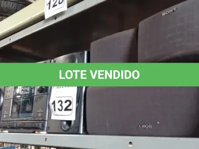 LOTE 132 - 01 APARELHO DE SOM 2X1 MARCA CCE E 03 CAIXAS DE SOM PARA HOME THEATER MARCAS SONY. (NO ESTADO) ATENÇÃO! FAZER A VISITAÇÃO ANTES DE ARREMATAR, NÃO SABEMOS SE FUNCIONA. LEILÃO NÃO TEM GARANTIA E NEM DEVOLUÇÃO, SUJEITO A POSSÍVEIS AVARIAS VISÍVEIS/OCULTAS E/OU AUSÊNCIA DE COMPONENTES.