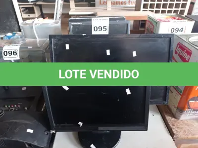 LOTE 095 - 07 MONITORES MARCAS E MODELOS DIVERSOS PARA RETIRADA DE PEÇAS. (NO ESTADO) ATENÇÃO! FAZER A VISITAÇÃO ANTES DE ARREMATAR, NÃO SABEMOS SE FUNCIONA. LEILÃO NÃO TEM GARANTIA E NEM DEVOLUÇÃO, SUJEITO A POSSÍVEIS AVARIAS VISÍVEIS/OCULTAS E/OU AUSÊNCIA DE COMPONENTES.
